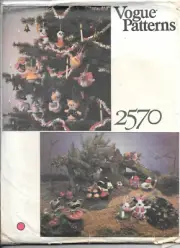 Vintage CHRISTMAS ORNAMENTS Sewing Pattern VOGUE Patterns 2570