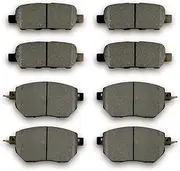 Front Rear Ceramic Brake Pads Fit For Nissan Altima 2005-2006,For Maxima 2004-2008,For Murano 2003-2007 2009-2012