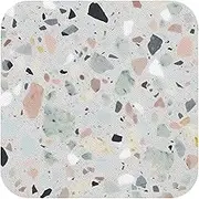 Leather Coasters Square, Terrazzo Marble Pastel Coasters for Drinks, Drink Coasters Set of 4, Cup Mat Absorbent Cup Coasters Modern Coffee Table Coasters for House Warming Gifts Funny Coasters