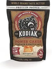 Kodiak Grizzly Size Power Cakes Mix, Buttermilk, High Protein,100% Whole Grains (Pack of 1 bag)
