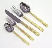 Michael Aram Wheat 5 Piece Flatware Set Gold 325112