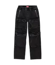 Diesel D-Baertson Straight Leg Jeans 33,34,38,28,29,30,32 Black/dark grey