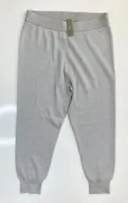 NWT J.Crew Merino Wool Metallic Silver Gray Sweater Pant / Women’s Size XL