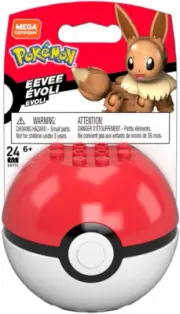Mega Construx Pokemon First Generation Eevee Pokeball GKY74