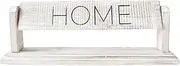Inspirational Home Décor Wooden Sign - Freestanding Living Room Décor to Compliment Any Loving Home - Rustic Boho Style Timber - 3 Sided with Love, Family & Home - A Touch of Hamptons for Your Home
