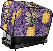 Pineapples Print 2 Slice Toaster Cover Fingerprint Bread Maker Protectors,Kitchen Small Appliance Dust Cover