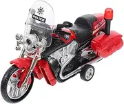 BRIGHTFUFU Motorcycle Toys for Kids Police Motorbike Toy Model Motor Bikes Back Plaything