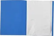 BCOATH 20 Pocket Pockets Folders Sheet Protectors Document Organizer A3 Art Portfolio Folder Plastic Sleeves Storage Book Boys and Girls Artists Blue