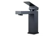 AQUAPERLA Blaze Matte Black Basin Mixer Tap