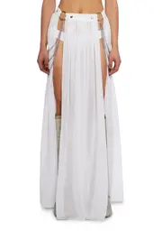 [Club Exx] Immersed In Magic Maxi Skirt - White