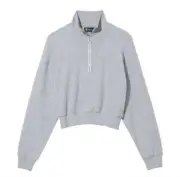 NWT Victoria's secret Fleece cropped half zip Jacket Sweatshirt Sweater Size XL