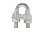 1/8" Galvanized Malleable Wire Rope Clips (10-Pack)