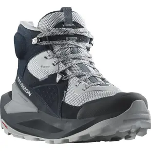 Salomon ELIXIR Goretex 女款 中筒防水登山鞋 L47296800 碳黑/珍珠藍/火石灰