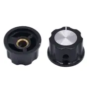 Transform Your Devices 10pcs Potentiometer Knobs Black 6mm Shaft Diameter