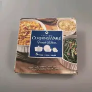 CorningWare French White 6 Piece Bakewear Set, New, Unopened