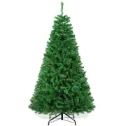 Christmas Tree 7 FT Artificial Christmas Tree Xmas Pine Tree with Solid Folda...