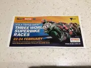 SBK CHAMPIONSHIPS RACING OFFICIAL STICKER, MOTORCYCLES, HONDA SUZUKI KAWASAKI