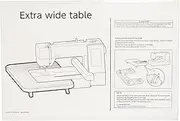 Janome Extra Wide Table Fits MC500E, MC400E and Elna 830