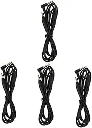 Gatuida 4pcs Headphone Cable Earphone Cable for Audio Over Ear Noise Cancelling Headphones Cord for Headphones Headphone Extension Cable 2.5mm to 3.5mm Cable Metal Accessories