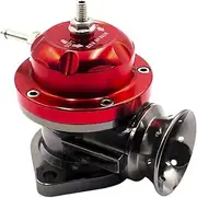 Turbocharger Automotive Turbocharger Blow-Off Valve RS Type Universal Aluminum Alloy Fuel Pressure Regulator Blow-Off Valve Pressure Converter(Red)