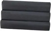 Fly Fishing EVA Foam Patch Breastpiece with Sticker Back Lightweight Multipurpose Spare Parts Accessory 7.5x4.5cm, Black
