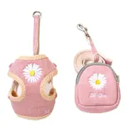 Embroidered Dog Traction Set Size M Pink
