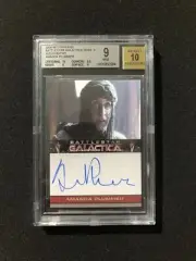 2008 Rittenhouse Battlestar Galactica AMANDA PLUMMER - BGS GRADED 9 Autograph