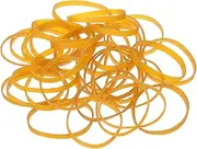 uxcell 340Pcs Rubber Bands, 3.15 x 0.2 Inch Elastic Stretchable Rubber Bands Home Office Supplies for File Folders Little Boxes Securing Trash Can, Yellow