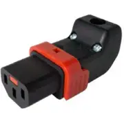IEC-Lock KNKS19-02 10A C13 IEC-Lock Angled (Up or Down) Rewireable Socket -