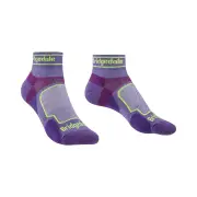 Bridgedale Ultralight T2 Coolmax Sport Womens Ankle Running Socks - Purple - Sm