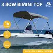 MT ASPIRE 3 Bow 1.3m-1.5m Grey Boat Bimini Top Canopy Aluminium Cover 600D