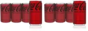 (12 Pack) Coca Cola Zero Sugar Diet Coke Soda Soft Drink, Mini Cans, 7.5 Fl Oz