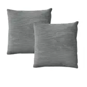Alastairs Ruby Charcoal Pair of European Pillowcases 65 x 65 cm