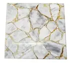 Square White Agate Center Table Antique Handmade Arts Gemstone Crsytal Furniture