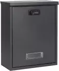 Locking Wall-Mount Mailbox with Combination Lock – Large Capacity, Galvanized St