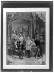 8" x 10" Photo 1885 civil war photo of Southern Commanders. photomontage on phot