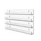 4X Wall Mounted Display Spice Rack Acrylic Organizer Shelf Holder Rack AU