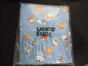 Lands End Kids Flannel Pants - Cats - Cloudy Blue Cat - Choose size