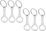 [Healeved] 6pcs Metal Shopping Trolley Tokens Keychain Rings Durable Removable Trolley Removers for Supermarkets Key Decoration Practical Use