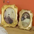 Vintage Oval Gold Picture Frame - Classic Design for Home Décor