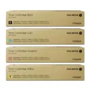 4 Pack Genuine Fuji Xerox CT202634-CT202637 Toner Set C2271 / C3371 / C4471 [1BK+1C+1M+1Y]