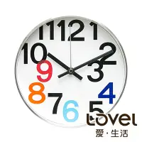 在飛比找Yahoo奇摩購物中心優惠-LOVEL 20cm 普普風金屬框時鐘-共2款