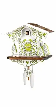 Quartz Cuckoo Clock Swiss house EN 330 Q gruen NEW