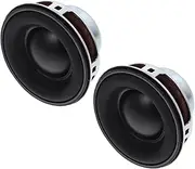 Zerodeko 2pcs Full Range Rubber Edge Speaker Replacement Speaker for Desktop Computers Car Audio and Home Stereo Systems