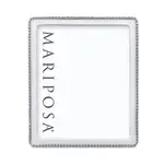 Mariposa Beaded White Picture Frame, 8 x 10