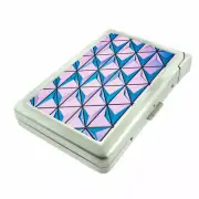 Abstract Background Em4 100's Size Cigarette Case with Built in Lighter Wallet