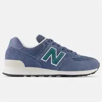 在飛比找森森購物網優惠-New Balance 574 男鞋 休閒鞋 麂皮 藍【運動