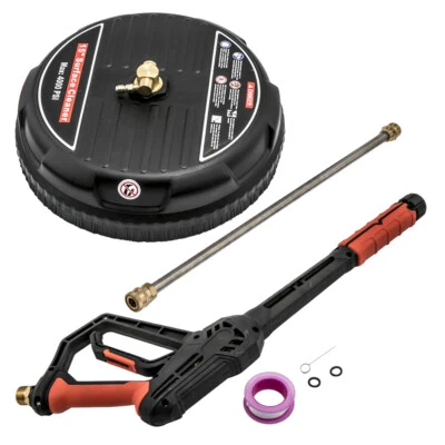 Commercial Grade 15" Pressure Washer Wand 4000PSI Gun Kit Surface Cleaner Tool