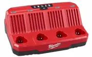 Milwaukee M12C4 - 12V Four Bay Sequential Charger