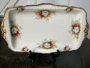 Royal Albert Celebration Bone China Sandwich Tray MINT New Platter 12"